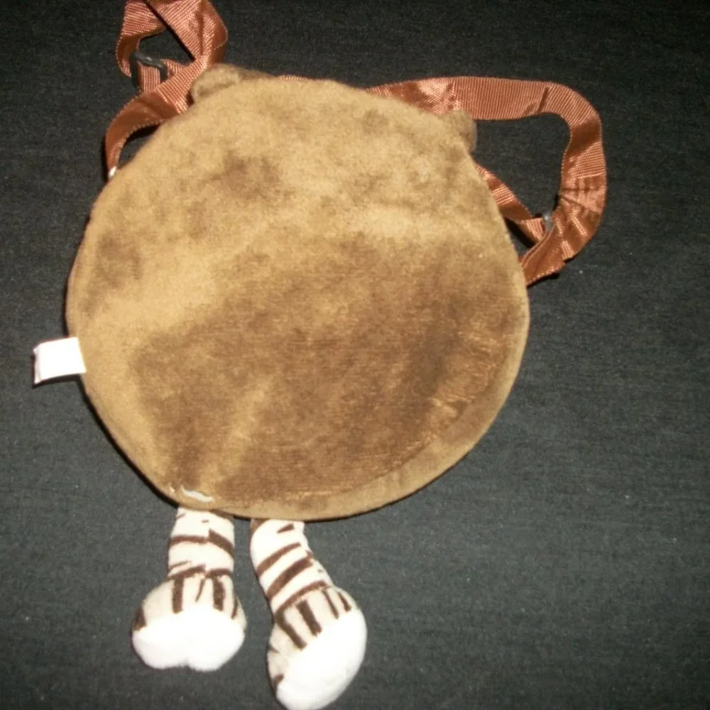 BABY BACKPACK SWEET & TINY STRIPED HIPPO PLUSH